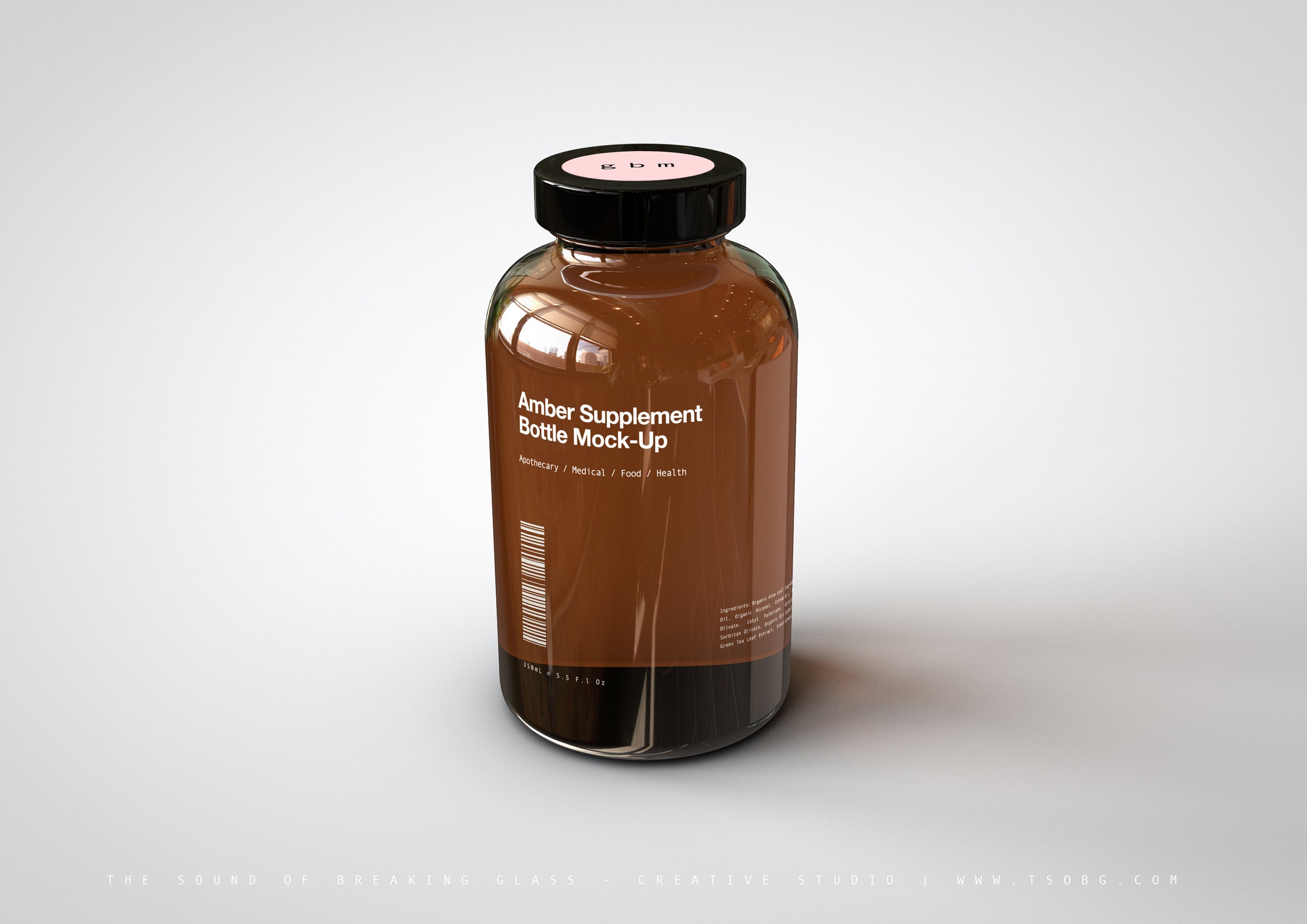 Amber Vitamin Bottle Mockup No. 7 – Copal