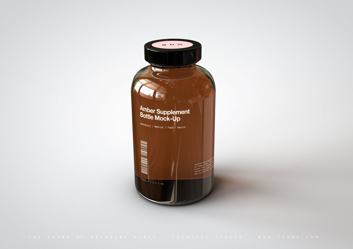 Vitamins | Supplement | Pill Bottle Mock-Up