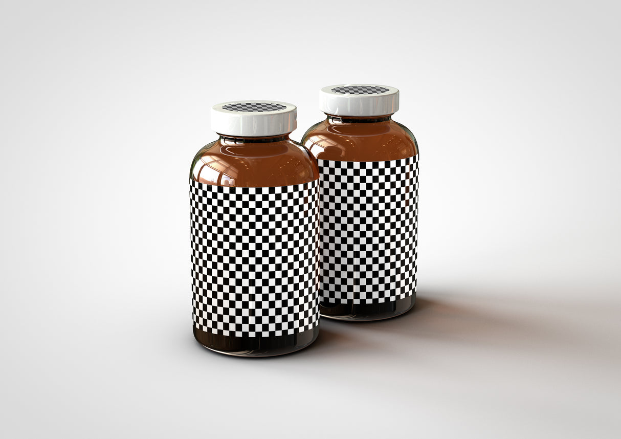 Amber Supplement | Pills Bottle Mock-Up