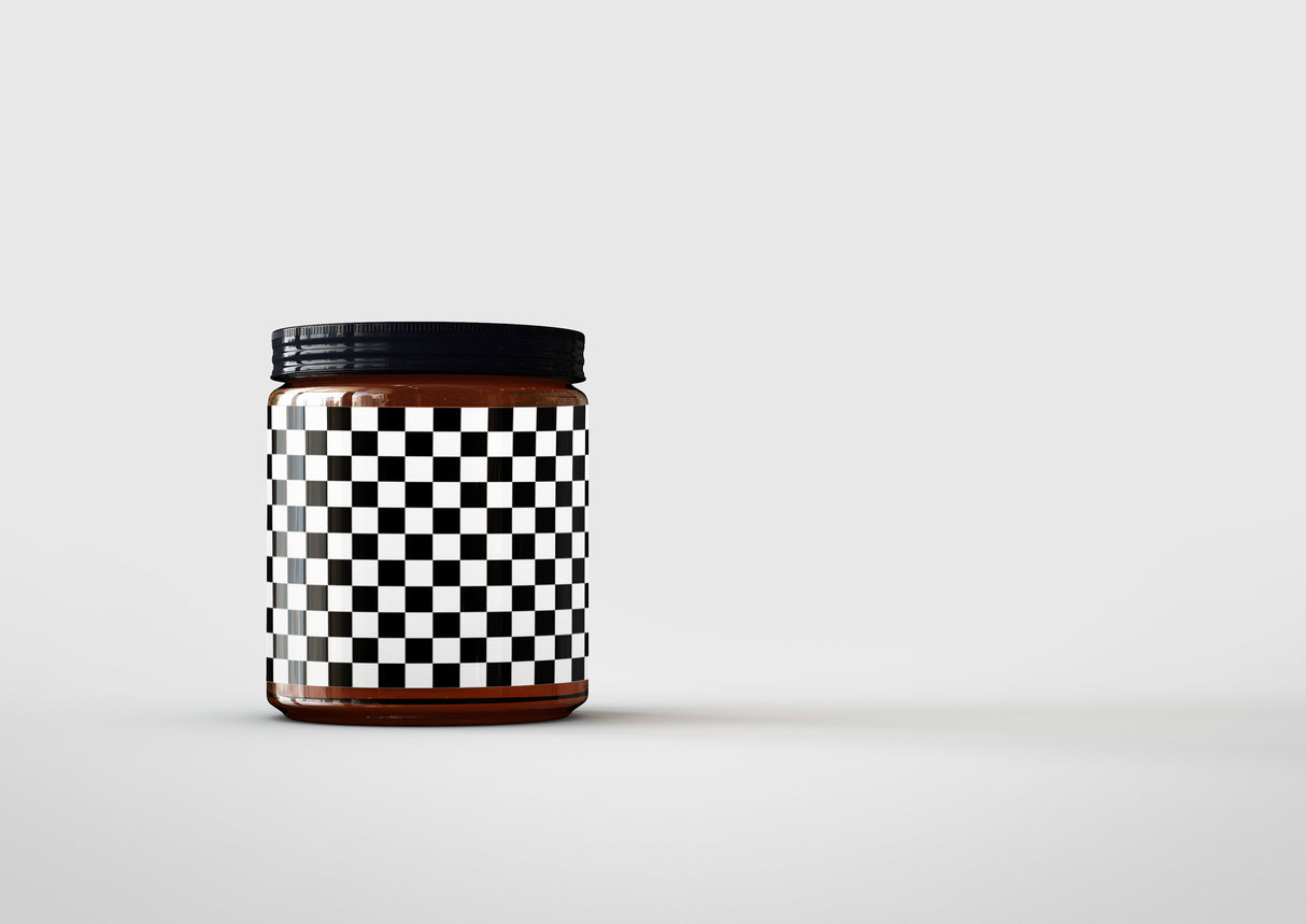 Amber Glass Apothecary Bottle | Jar Mock-Up