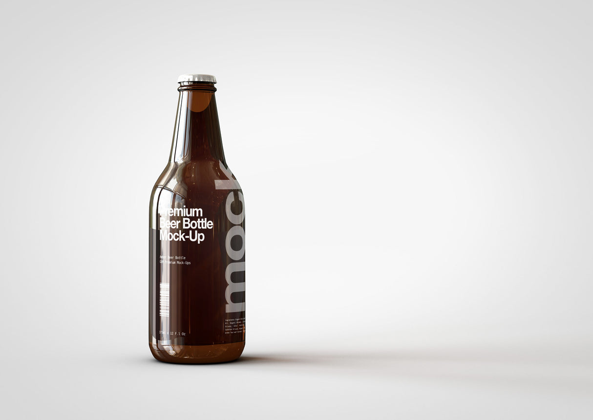 Craft Beer Bottle Mock-Up | Lager Bottle Mock-Up | 330ml | 11 Fl Oz