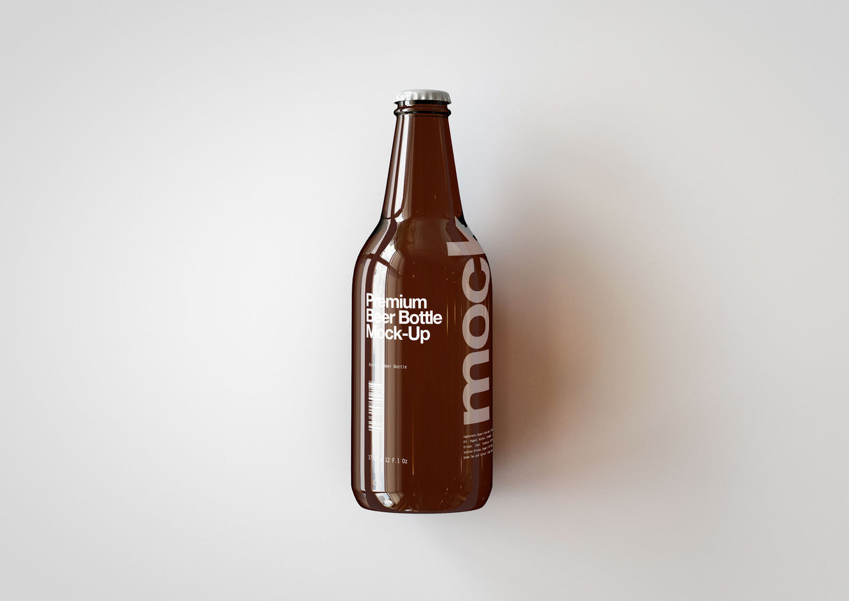 Craft Beer Bottle Mock-Up | Lager Bottle Mock-Up | 330ml | 11 Fl Oz