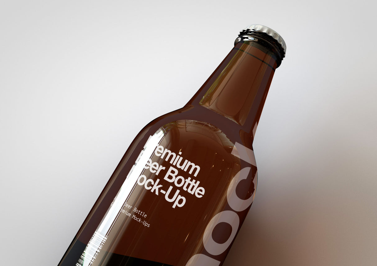 Craft Beer Bottle Mock-Up | Lager Bottle Mock-Up | 330ml | 11 Fl Oz