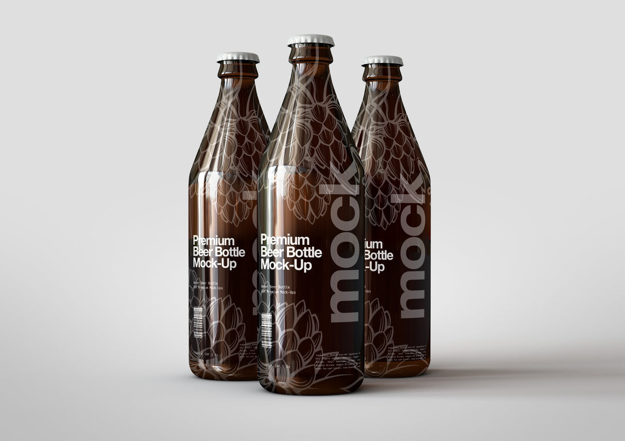 Longneck Beer Bottle Mock-Up