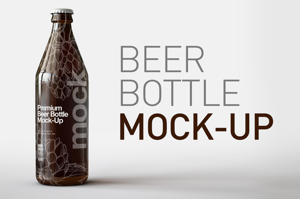 Tall Beer Bottle Mock-Up | Longneck Beer Mock-Up