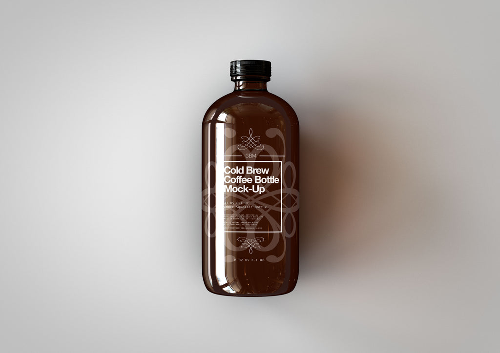 Squealer Bottle | Beer Bottle | Cold Brew Coffee Bottle | Craft Beer Bottle Mock-Up
