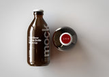 Cold Brew Coffee Bottle Mock-Up | Stubby Beer Bottle Mock-Up