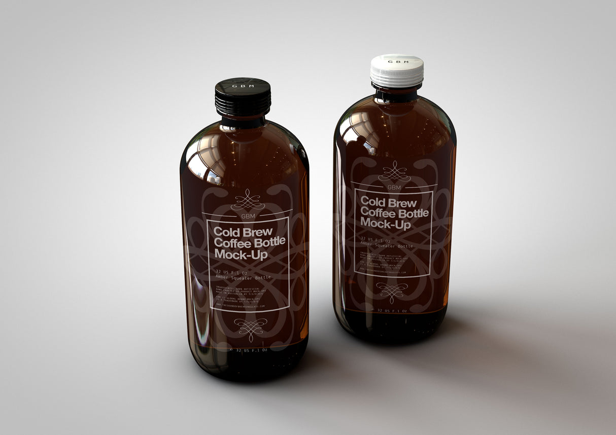 Squealer Bottle | Beer Bottle | Cold Brew Coffee Bottle | Craft Beer Bottle Mock-Up