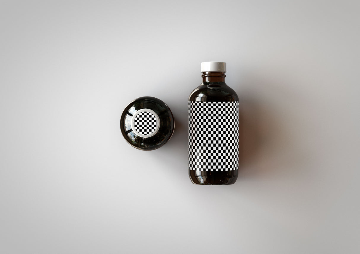 Amber Cosmetics Medical Bottle Mock-Up