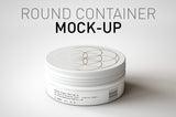 Rounded Cosmetic Tin Mock-Up | Round Metal Packaging Container Mock-Up