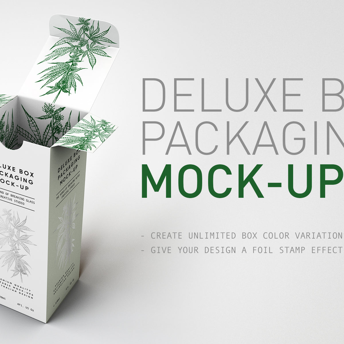 Deluxe Box Packaging Mock-Up | Foil Effect – The Sound Of Breaking ...