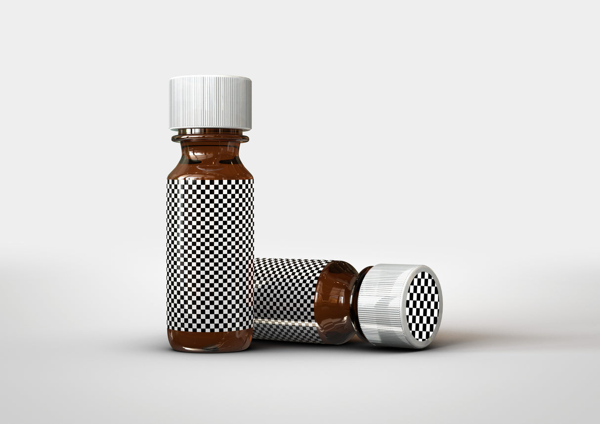 Amber Vial Bottle | Essential Oils Bottle Mock-Up