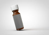 Amber Essential Oils Bottle Mock-Up | Tincture Bottle Mock-Up | Medical Vial Mock-Up