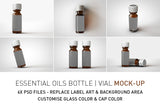 Essential Oils Bottle Mock-Up | Tincture Bottle Mock-Up | Medical Vial Mock-Up