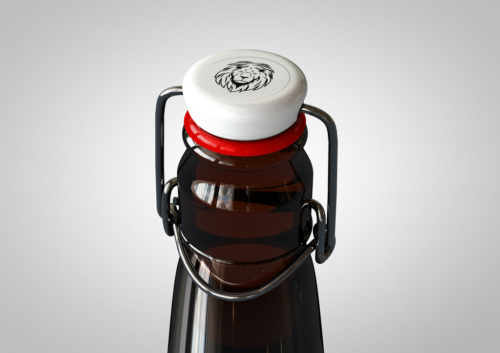 Flip Top Beer Bottle Mock-Up | Sauce Bottle Mock-Up