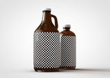 Growler Craft Beer Bottle Jug Mock-Up & Squealer Beer Bottle Mock-Up