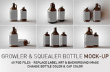 Growler Bottle | Beer Bottle | Beer Jug | Craft Beer Bottle Mock-Up