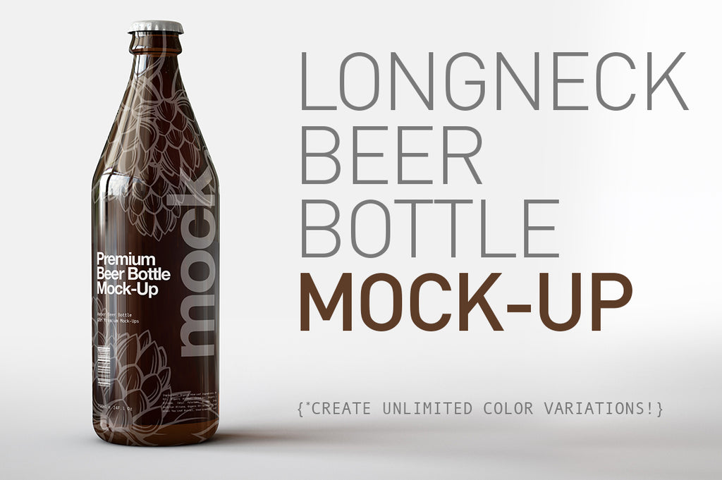 Longneck Beer Bottle Mock-Up
