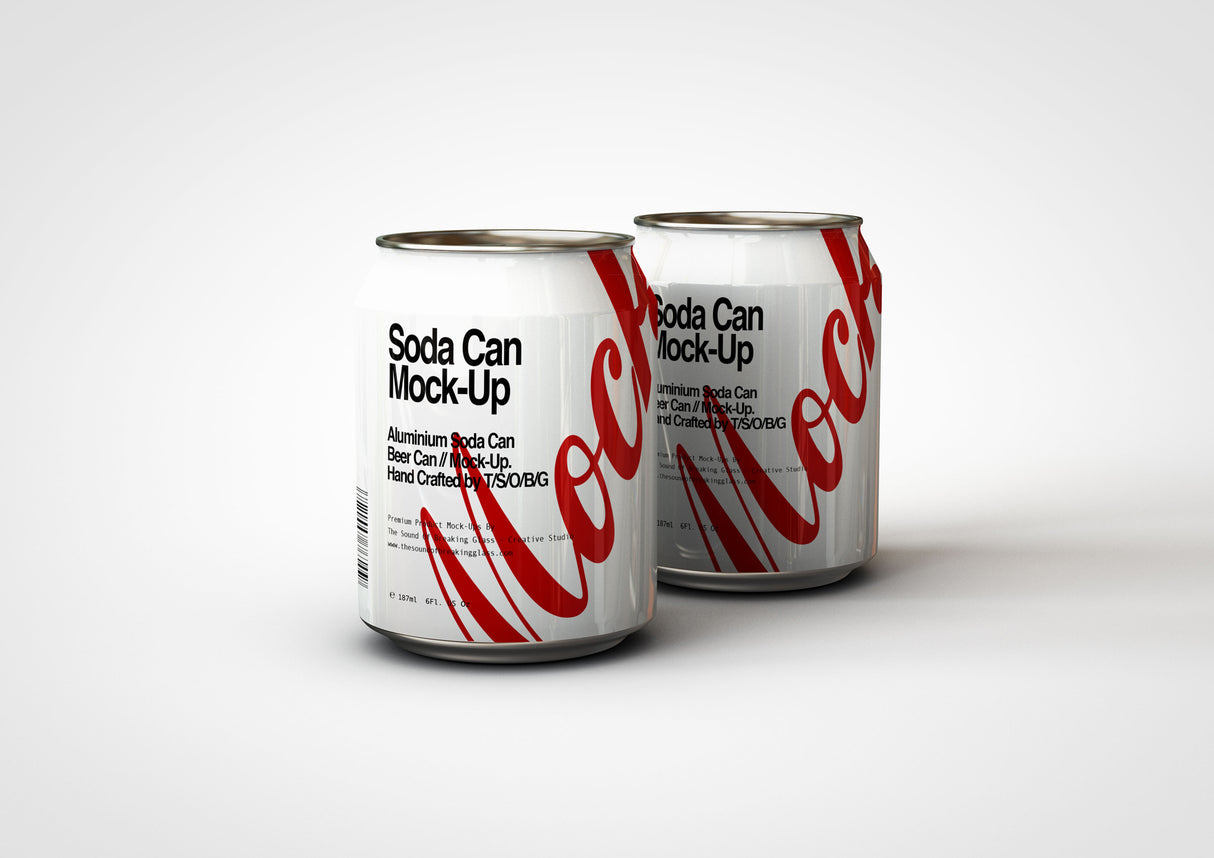 Mini Soda | Drink Can | Beer Can Mock-Up 