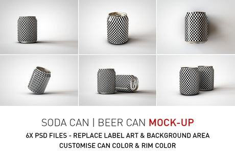 Mini Soda | Drink Can | Beer Can Mock-Up 