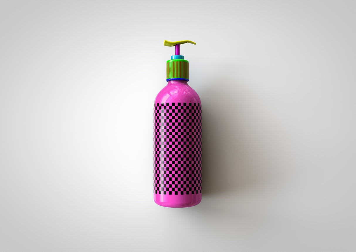 Plastic Pump Bottle Mock-Up