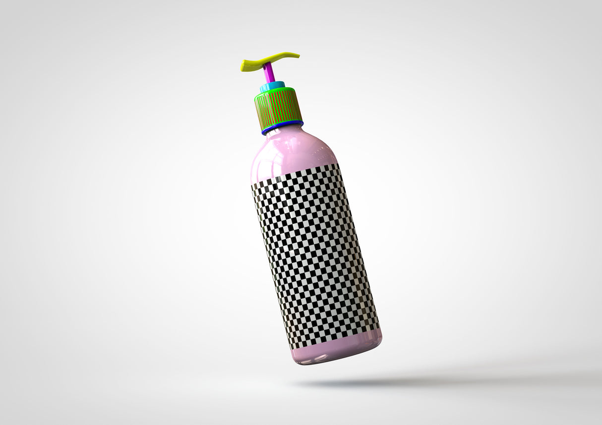 Plastic Pump Bottle Mock-Up