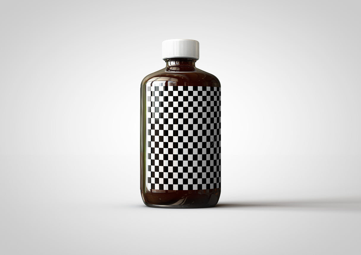 POISON Medical Bottle - Tea-Tree Oil Bottle Mock-Up | Antiseptic Bottle Mock-Up