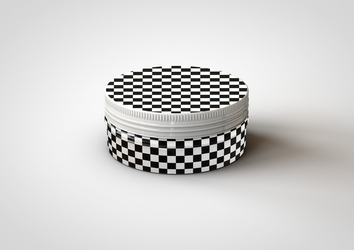 Rounded Cosmetic Tin Mock-Up | Round Metal Packaging Container Mock-Up