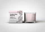 Scented Candle Mock-Up | Glass Candle In Jar & Box Packaging Mock-Up