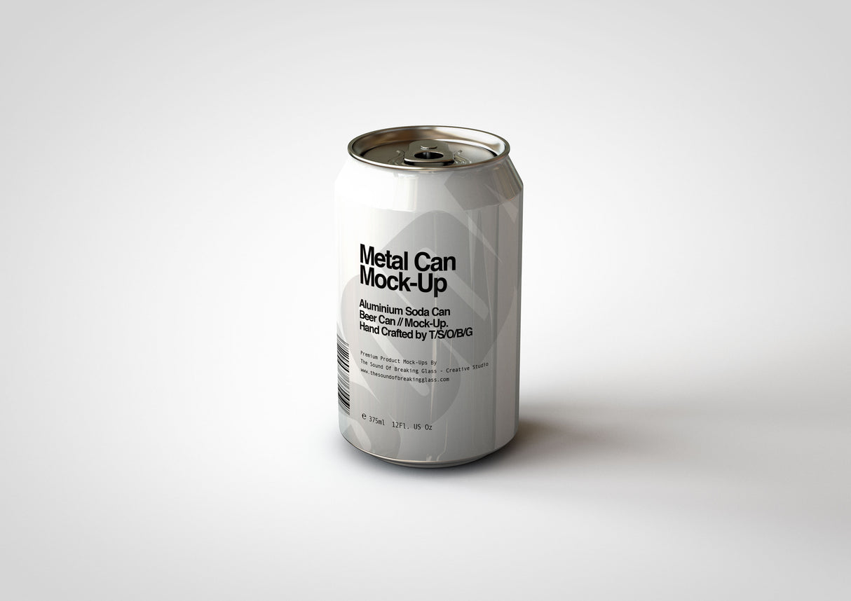 Metal Soda Can & Beer Can Mock-Up Bundle