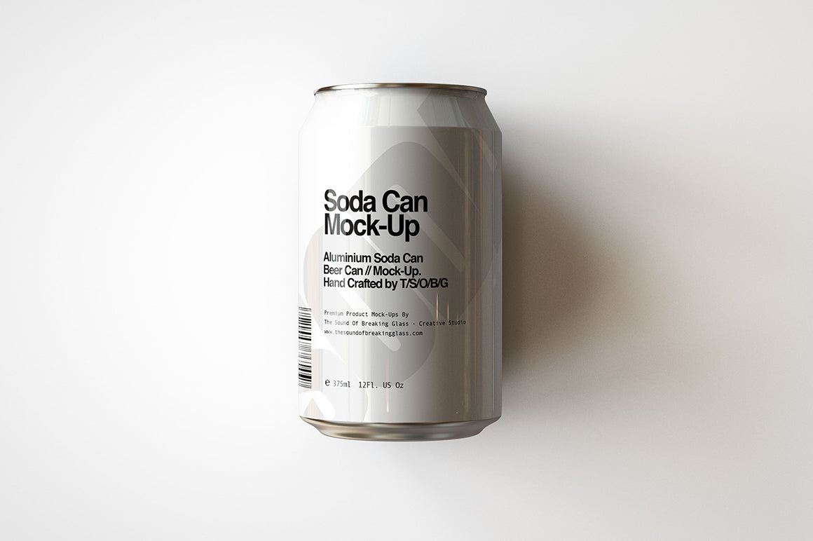 Soda Can | Beer Can Mock-Up | 355ml - 375ml - 12 US Fl oz