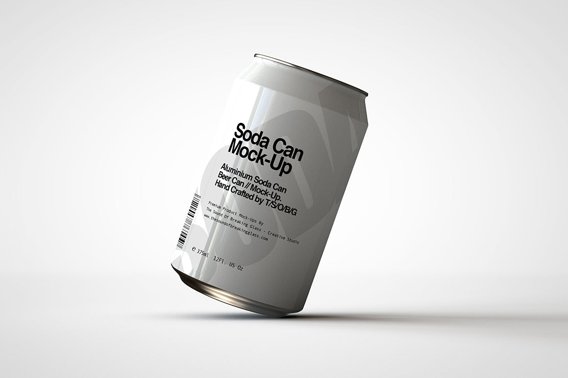 Soda Can | Beer Can Mock-Up | 355ml - 375ml - 12 US Fl oz