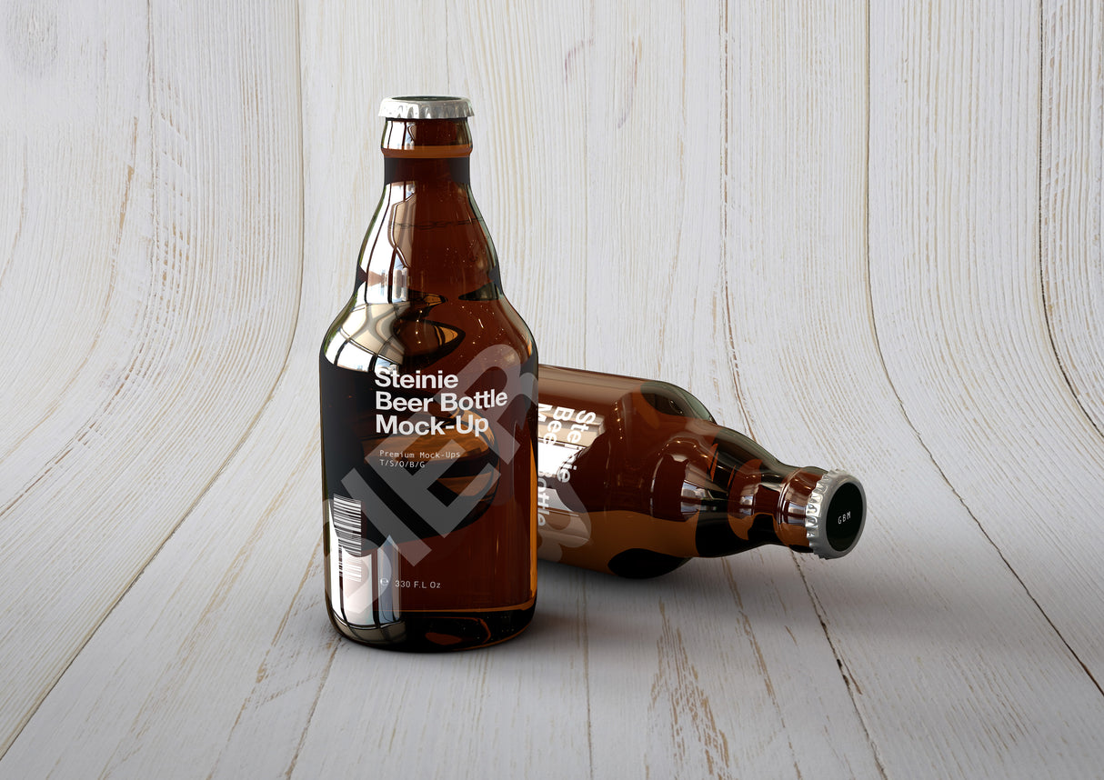 Steinie | Stubby | Craft Beer Bottle Mock-Up