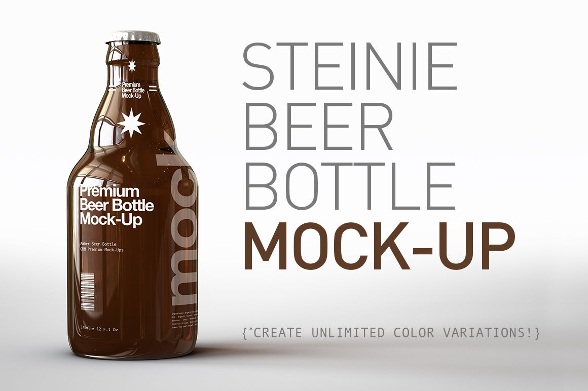 Steinie | Stubby | Craft Beer Bottle Mock-Up