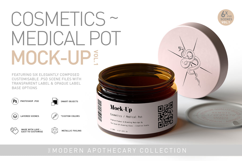 Amber Cosmetics | Medical Pot Mock-Up Vol.1