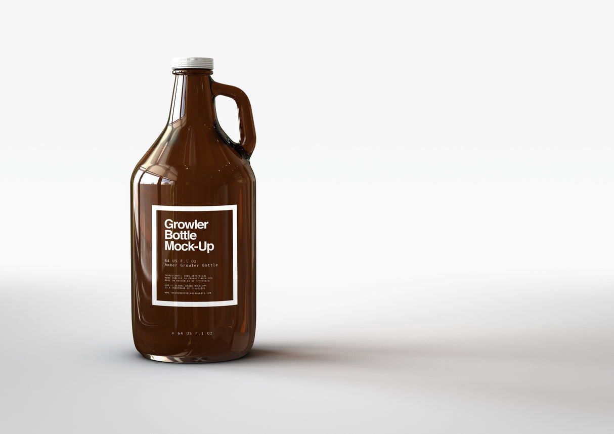 Growler Bottle | Beer Bottle | Beer Jug | Craft Beer Bottle Mock-Up