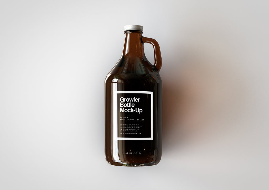 Growler Bottle | Beer Bottle | Beer Jug | Craft Beer Bottle Mock-Up