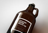 Growler Bottle | Beer Bottle | Beer Jug | Craft Beer Bottle Mock-Up