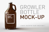 Growler Bottle | Beer Bottle | Beer Jug | Craft Beer Bottle Mock-Up