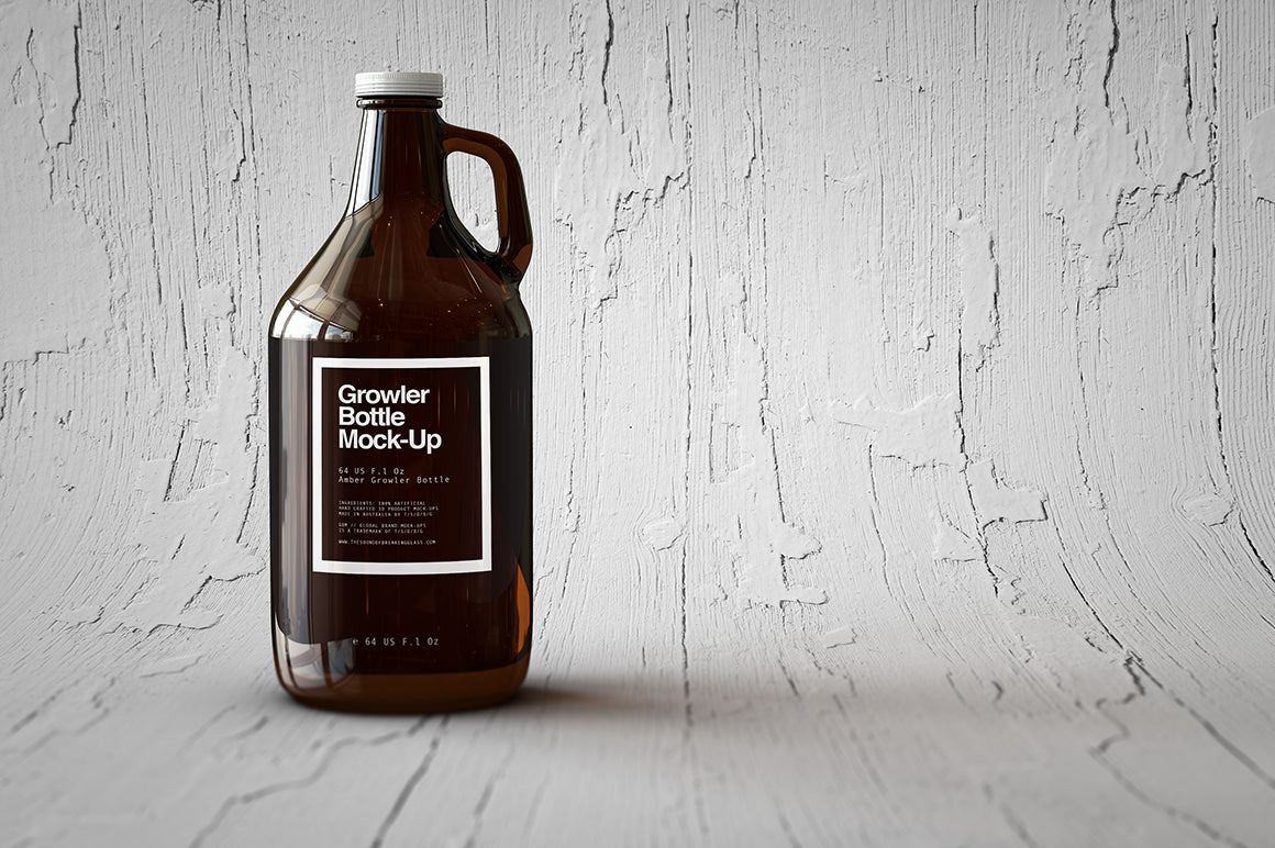 Growler Beer Bottle Mock-Up